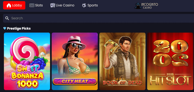 Incognito Casinos spellobby